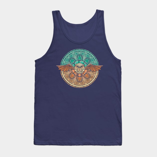 Mandala Owl Tank Top by sket_chy